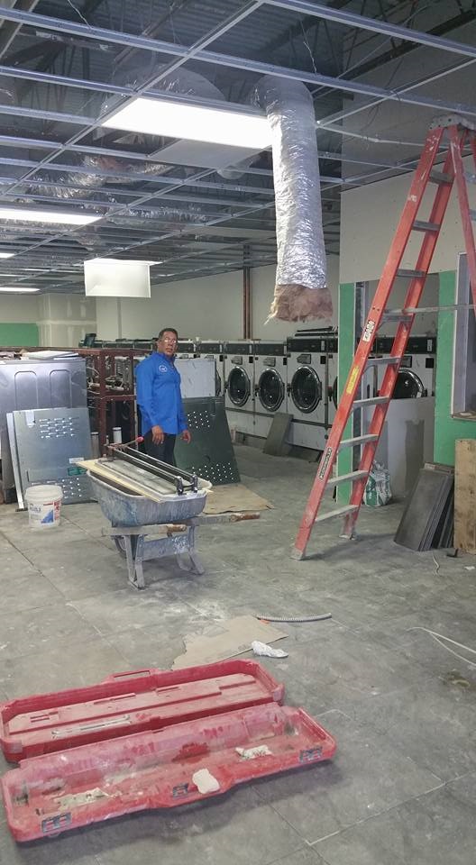 Commercial electrical installation line of equipment