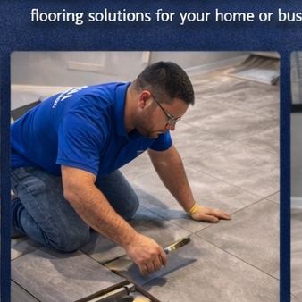 Tile installation layout work